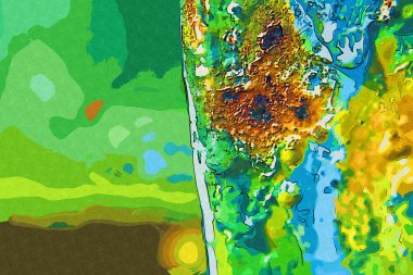 soyut renk tasarımı sanat illüstrasyonu