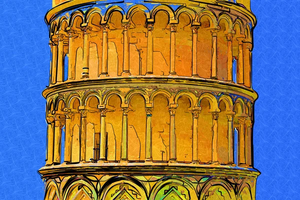 Pisa Italië kunst illustratie — Stockfoto