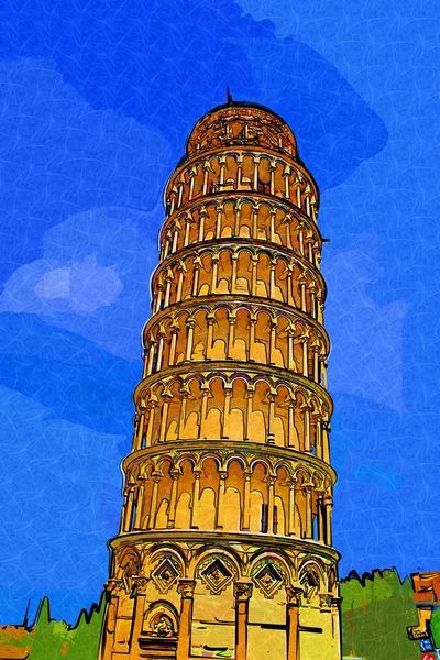 Pisa Itália ilustração da arte — Fotografia de Stock