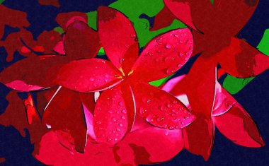 Sanat çizim çiçek