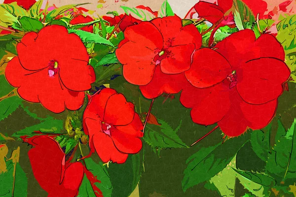 Art illustration flower — Stock Photo, Image