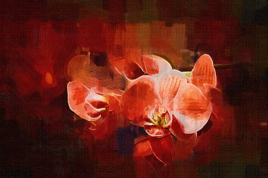 Sanat illüstrasyonu çiçekli klasik arkaplan