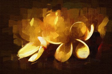 Sanat illüstrasyonu çiçekli klasik arkaplan