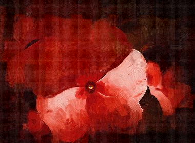 Sanat illüstrasyonu çiçekli klasik arkaplan