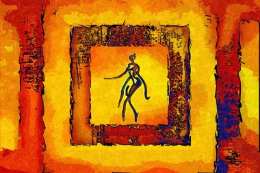 soyut renk tasarımı sanat illüstrasyonu