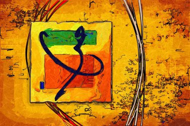 soyut renk tasarımı sanat illüstrasyonu