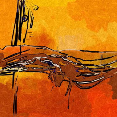 soyut renk tasarımı sanat illüstrasyonu