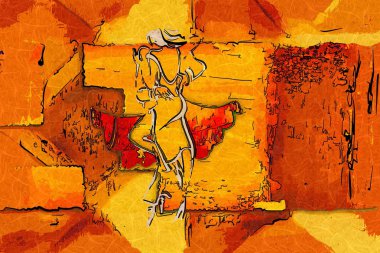 soyut renk tasarımı sanat illüstrasyonu