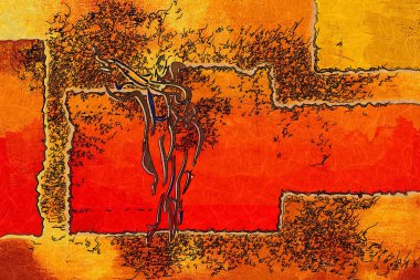 soyut renk tasarımı sanat illüstrasyonu