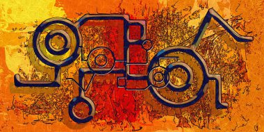 soyut renk tasarımı sanat illüstrasyonu