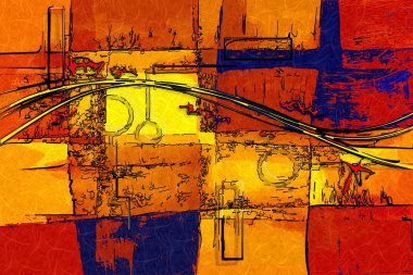 soyut renk tasarımı sanat illüstrasyonu