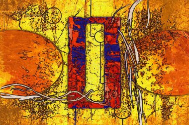 soyut renk tasarımı sanat illüstrasyonu