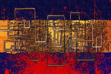 soyut renk tasarımı sanat illüstrasyonu