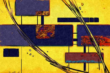 soyut renk tasarımı sanat illüstrasyonu