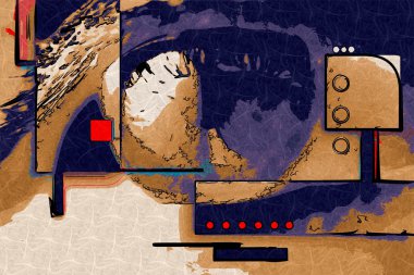 soyut renk tasarımı sanat illüstrasyonu