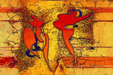 soyut renk tasarımı sanat illüstrasyonu