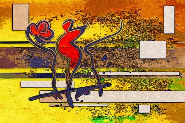 soyut renk tasarımı sanat illüstrasyonu