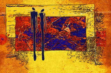 soyut renk tasarımı sanat illüstrasyonu