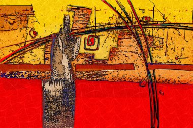 soyut renk tasarımı sanat illüstrasyonu