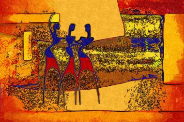 soyut renk tasarımı sanat illüstrasyonu