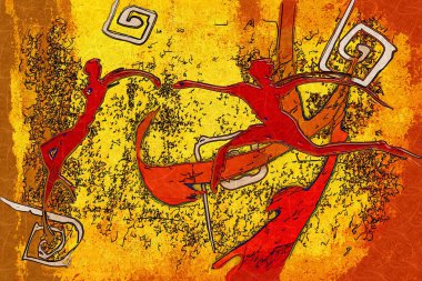 soyut renk tasarımı sanat illüstrasyonu