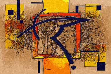 soyut renk tasarımı sanat illüstrasyonu