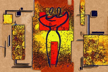 soyut renk tasarımı sanat illüstrasyonu