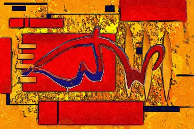 soyut renk tasarımı sanat illüstrasyonu