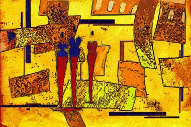 soyut renk tasarımı sanat illüstrasyonu