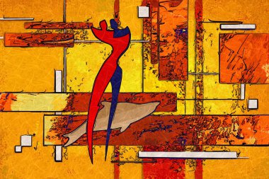 soyut renk tasarımı sanat illüstrasyonu