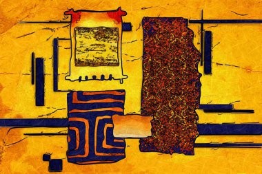 soyut renk tasarımı sanat illüstrasyonu