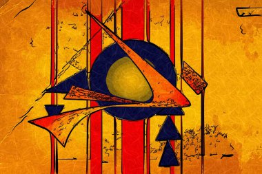 soyut renk tasarımı sanat illüstrasyonu