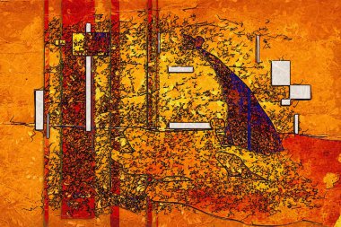 soyut renk tasarımı sanat illüstrasyonu