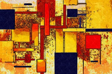 soyut renk tasarımı sanat illüstrasyonu