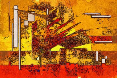 soyut renk tasarımı sanat illüstrasyonu