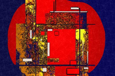 soyut renk tasarımı sanat illüstrasyonu