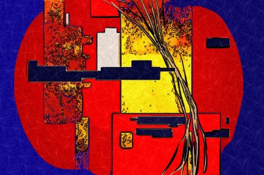 soyut renk tasarımı sanat illüstrasyonu