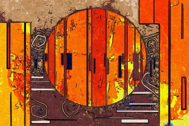 soyut renk tasarımı sanat illüstrasyonu