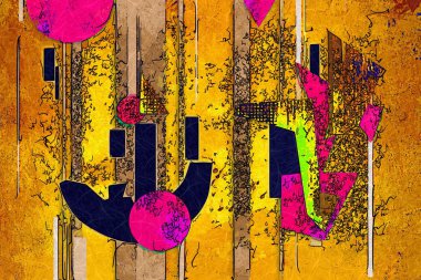 soyut renk tasarımı sanat illüstrasyonu