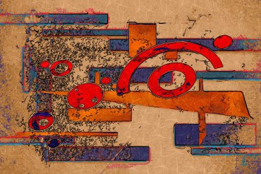 soyut renk tasarımı sanat illüstrasyonu