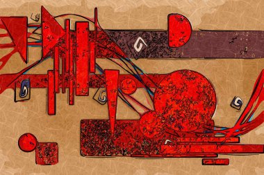 soyut renk tasarımı sanat illüstrasyonu