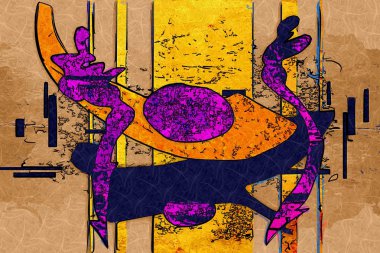 soyut renk tasarımı sanat illüstrasyonu