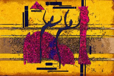 soyut renk tasarımı sanat illüstrasyonu