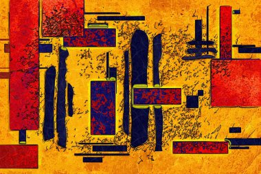 soyut renk tasarımı sanat illüstrasyonu