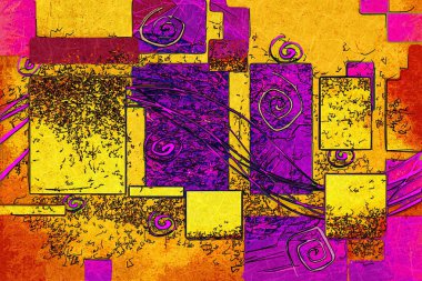 soyut renk tasarımı sanat illüstrasyonu