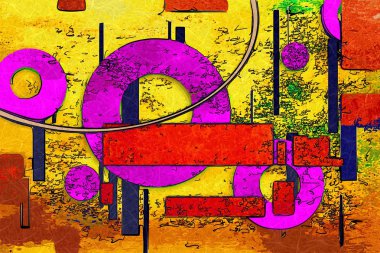 soyut renk tasarımı sanat illüstrasyonu