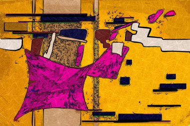 soyut renk tasarımı sanat illüstrasyonu