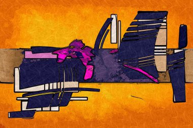 soyut renk tasarımı sanat illüstrasyonu