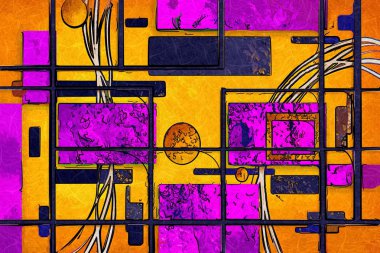 soyut renk tasarımı sanat illüstrasyonu