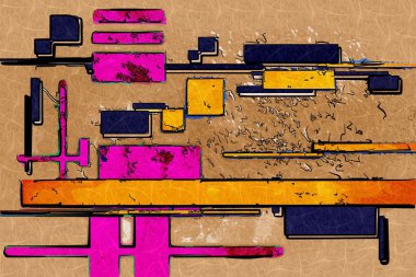 soyut renk tasarımı sanat illüstrasyonu